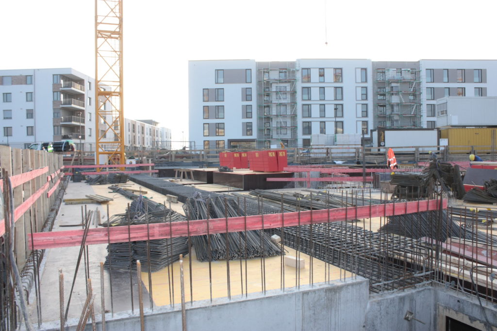 Heidelberg Village Bahnstadt Bildertagebuch Bautagebuch 2015-12-15: Stahlbetonarbeiten Bauteil B