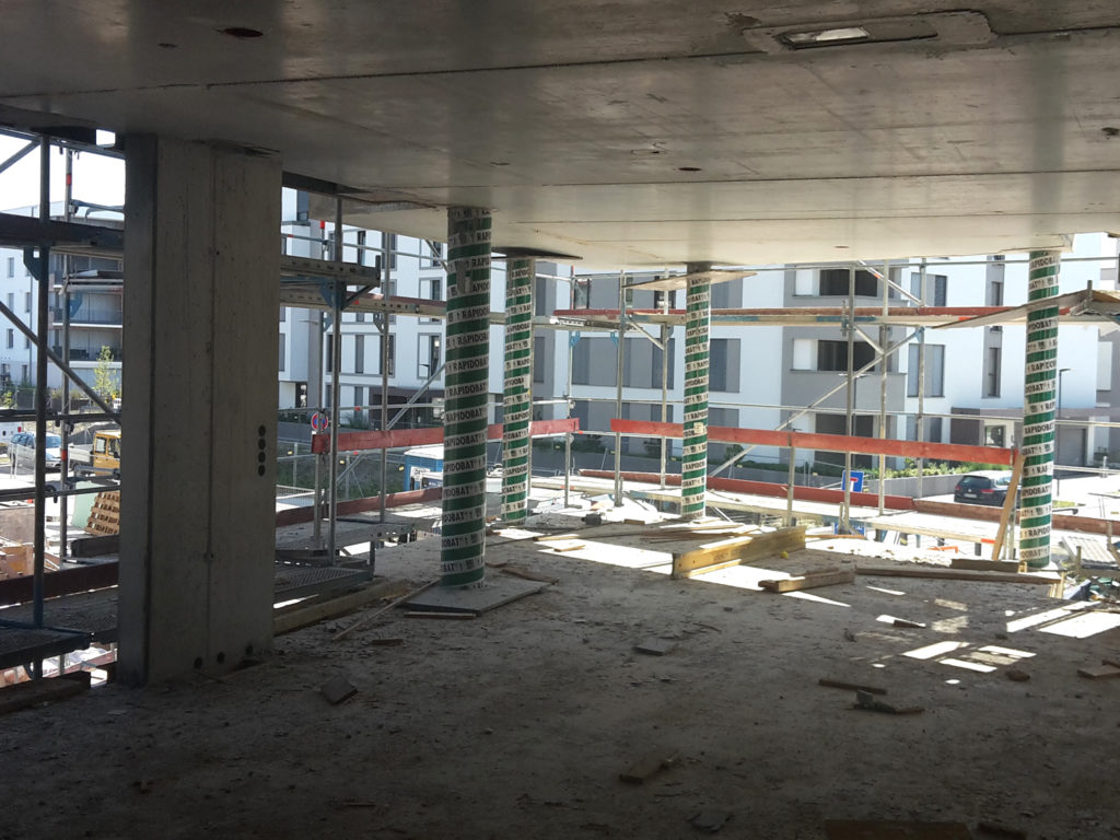 Bauteil A Stützenfreiheit im 1. OG